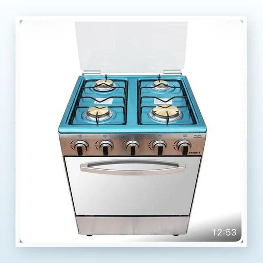 CUISINIÈRE SMART TECHNOLOGY 4 FEUX 50X50 À GAZ GRIS STC5050S