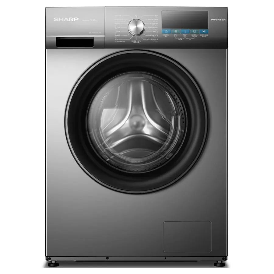 MACHINE A LAVER SHARP 7KG INVERTER FRONT LOAD GRIS ESFEI712DLZS