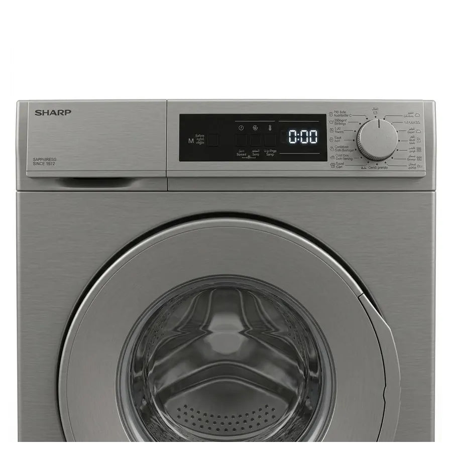 MACHINE A LAVER SHARP 9KG FRONT LOAD GRIS ESFEI912DZLS