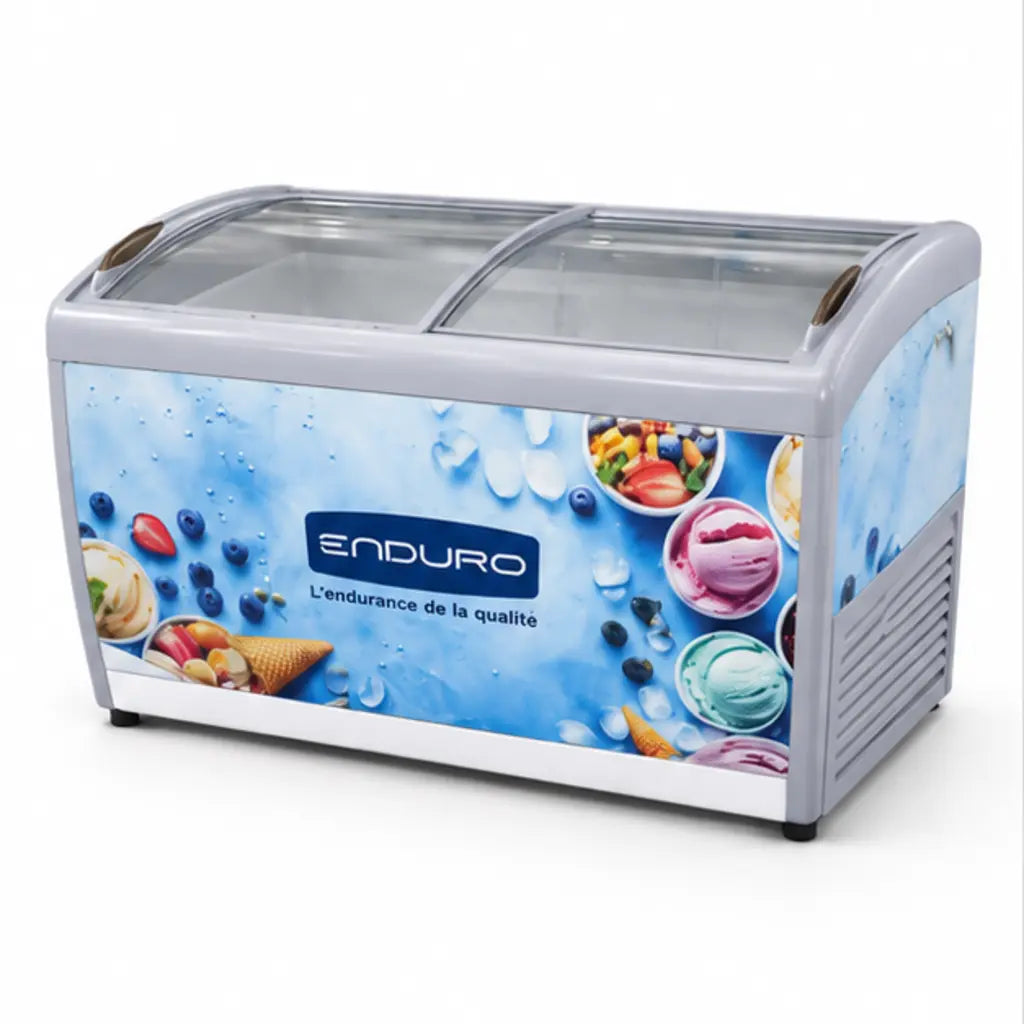 CONGELATEUR ENDURO HORIZONTAL VITRINE 500L CVTR500X — vue principale