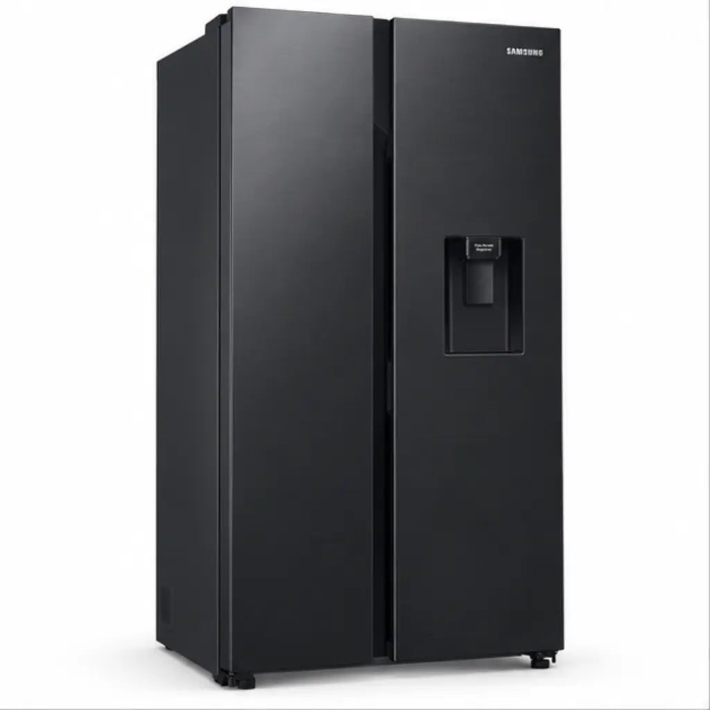 REFRIGERATEUR SAMSUNG SIDE BY SIDE 2 PORTES 578L AVEC FONTAINE NOIR MAT RS57DG4100B4 — vue principale