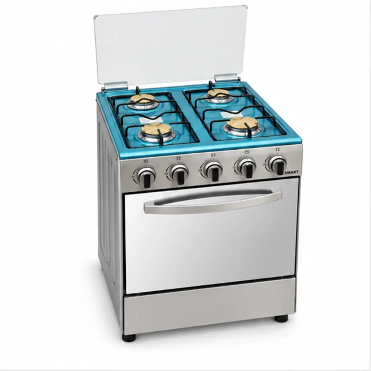 CUISINIÈRE SMART TECHNOLOGY 4 FEUX 50X50 À GAZ GRIS STC5050S — vue principale