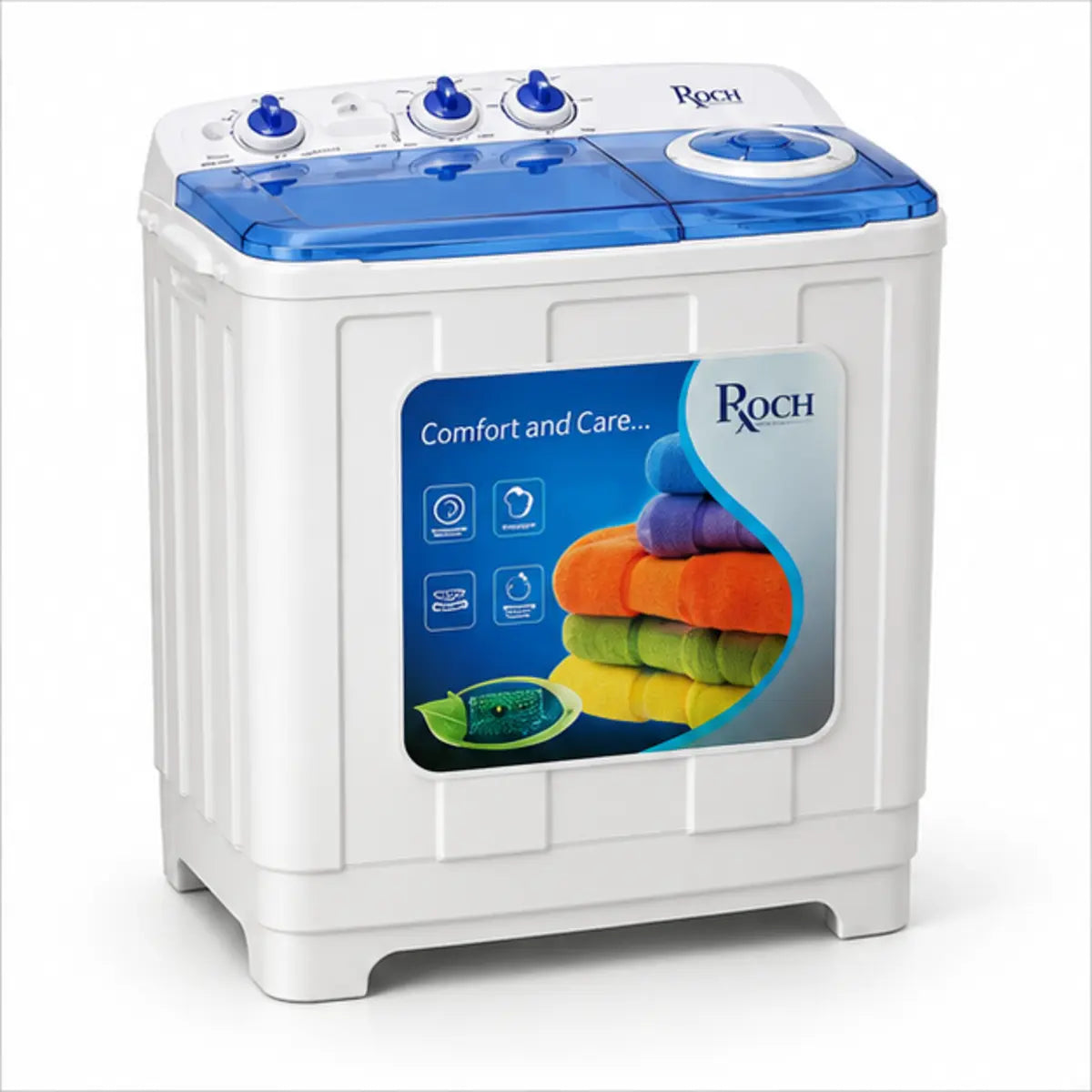 MACHINE A LAVER ROCH 9KG SEMI AUTOMATIQUE RWM910TTJ(W) — vue principale