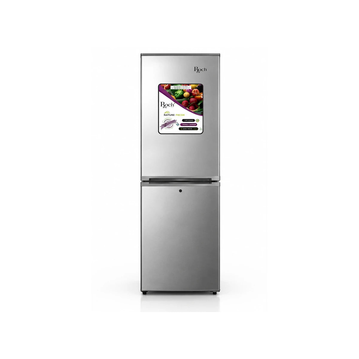 REFRIGERATEUR ROCH COMBINE 4 TIROIRS 290L GRIS RFR290BB — vue principale