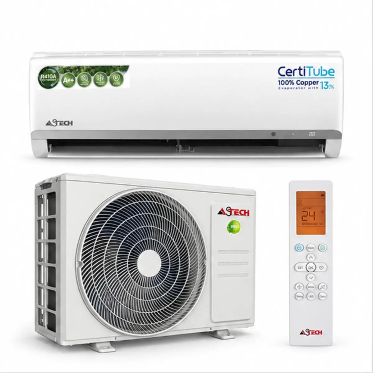 SPLIT ASTECH 9000BTU 1.25 CV ASW09AU — vue principale
