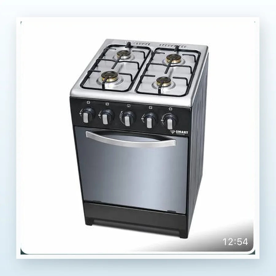 CUISINIÈRE SMART TECHNOLOGY 4 FEUX 50X50 À GAZ GRIS STC5050B
