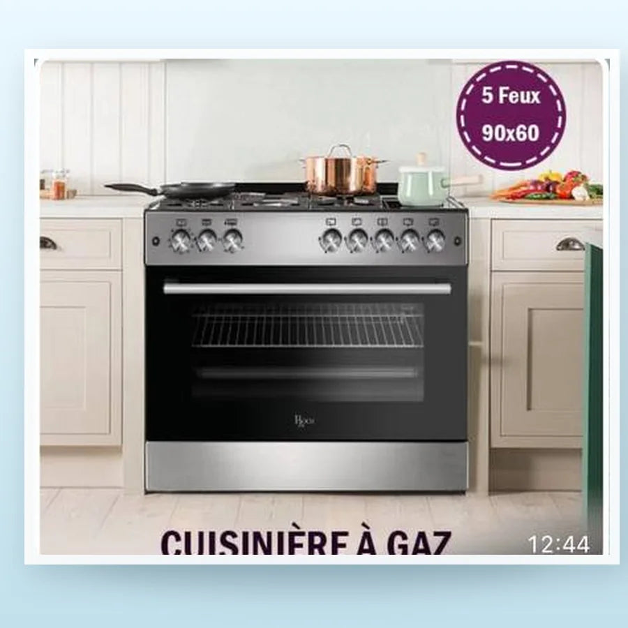 CUISINIÈRE ROCH 5 FEUX 90X60 INOX F9L50 G2IL / RGC90SS — autre vue