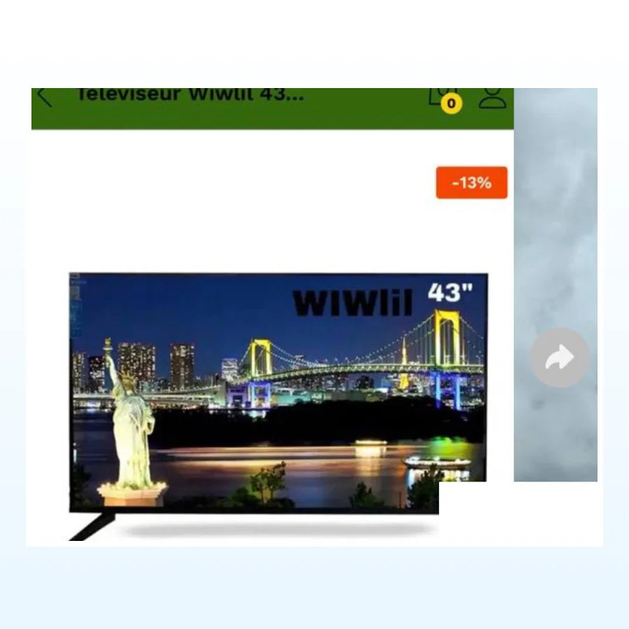 TÉLÉVISEUR WIWIII 43
