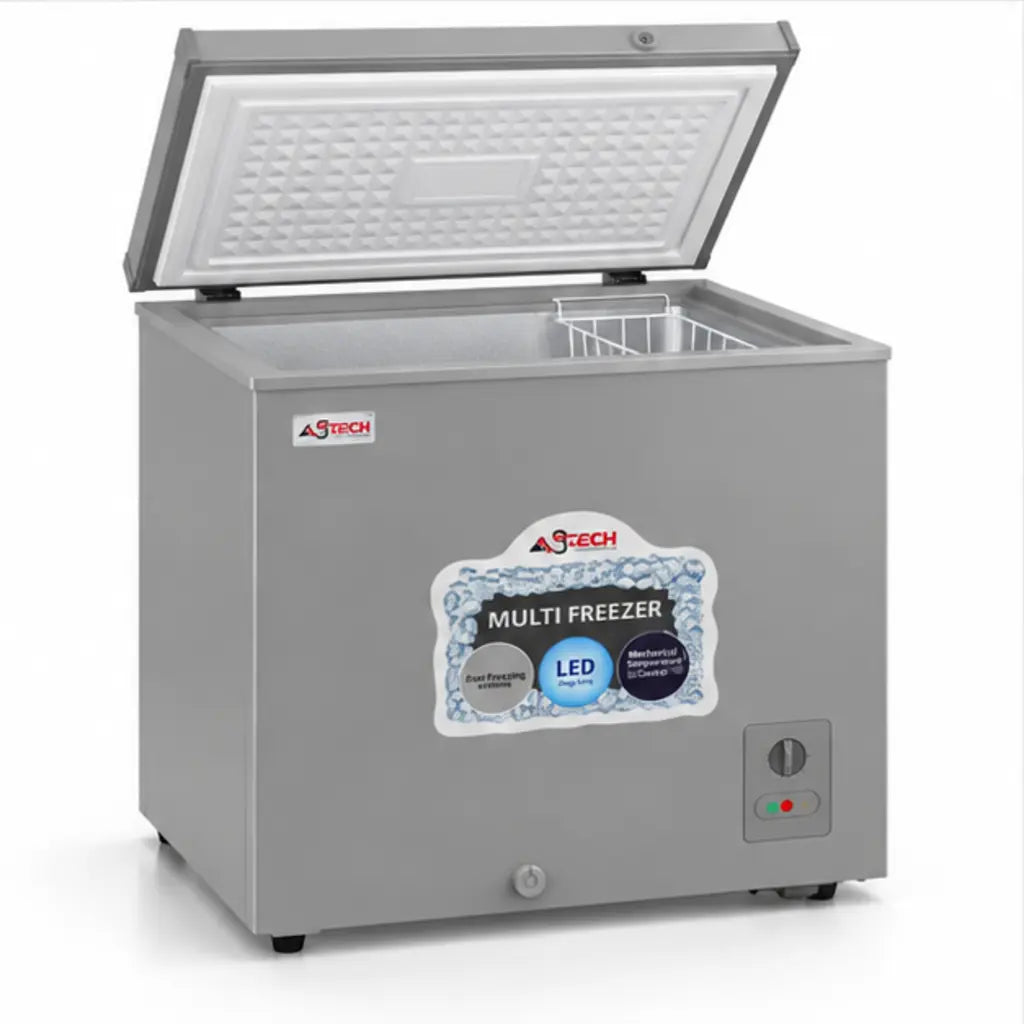 CONGELATEUR ASTECH HORIZONTAL 160L GRIS CH16016 — vue 3