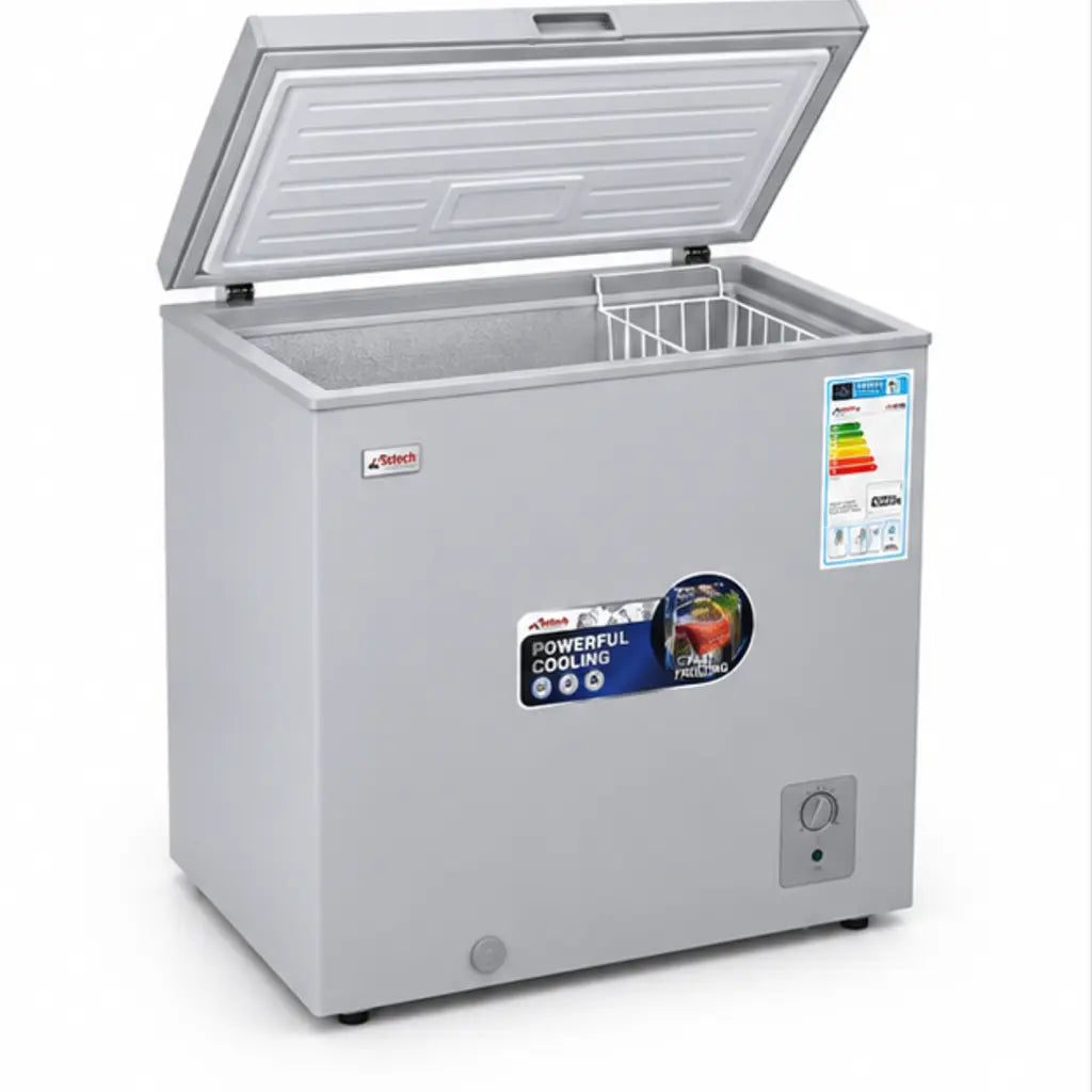 CONGELATEUR ASTECH HORIZONTAL 200L GRIS CH195W — vue 3