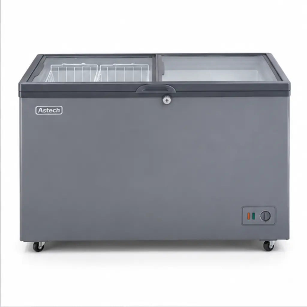 CONGELATEUR ASTECH HORIZONTAL 400L GRIS CH400GM — vue 2
