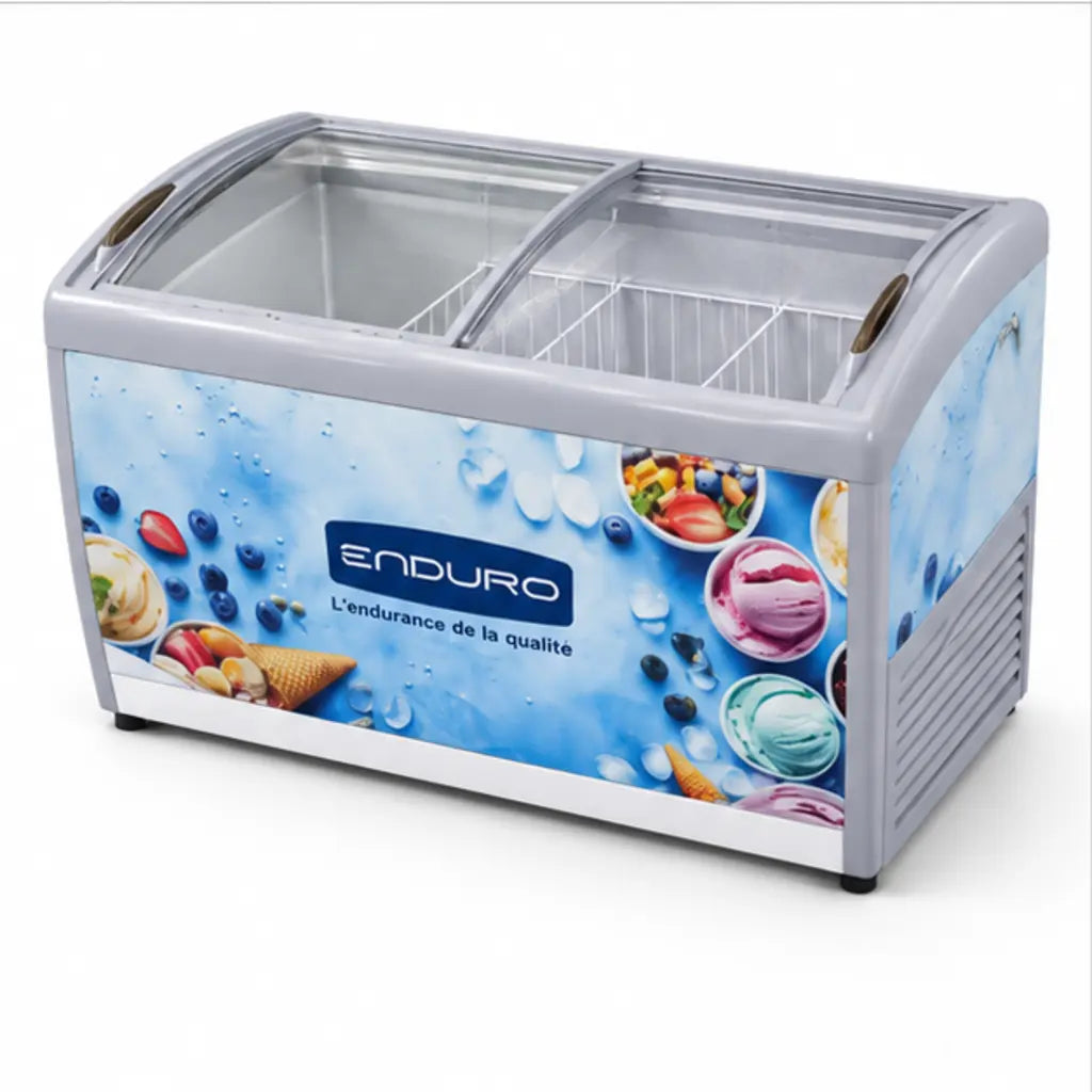 CONGELATEUR ENDURO HORIZONTAL VITRINE 500L CVTR500X — vue 3