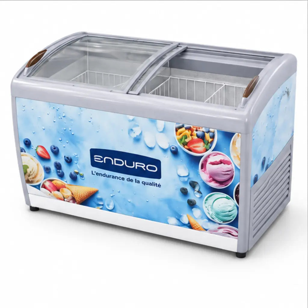 CONGELATEUR ENDURO HORIZONTAL VITRINE 600L CVTR600X — vue 3