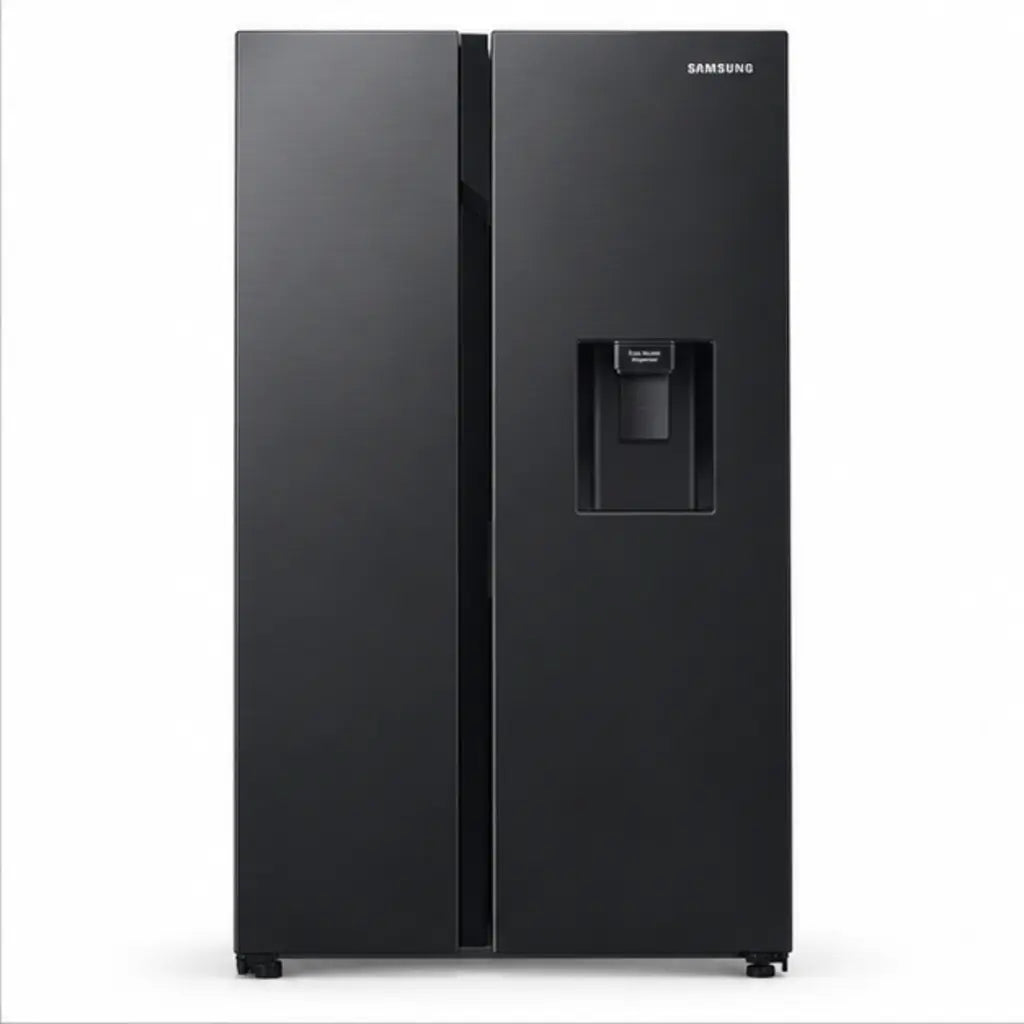 REFRIGERATEUR SAMSUNG SIDE BY SIDE 2 PORTES 578L AVEC FONTAINE NOIR MAT RS57DG4100B4 — vue 2