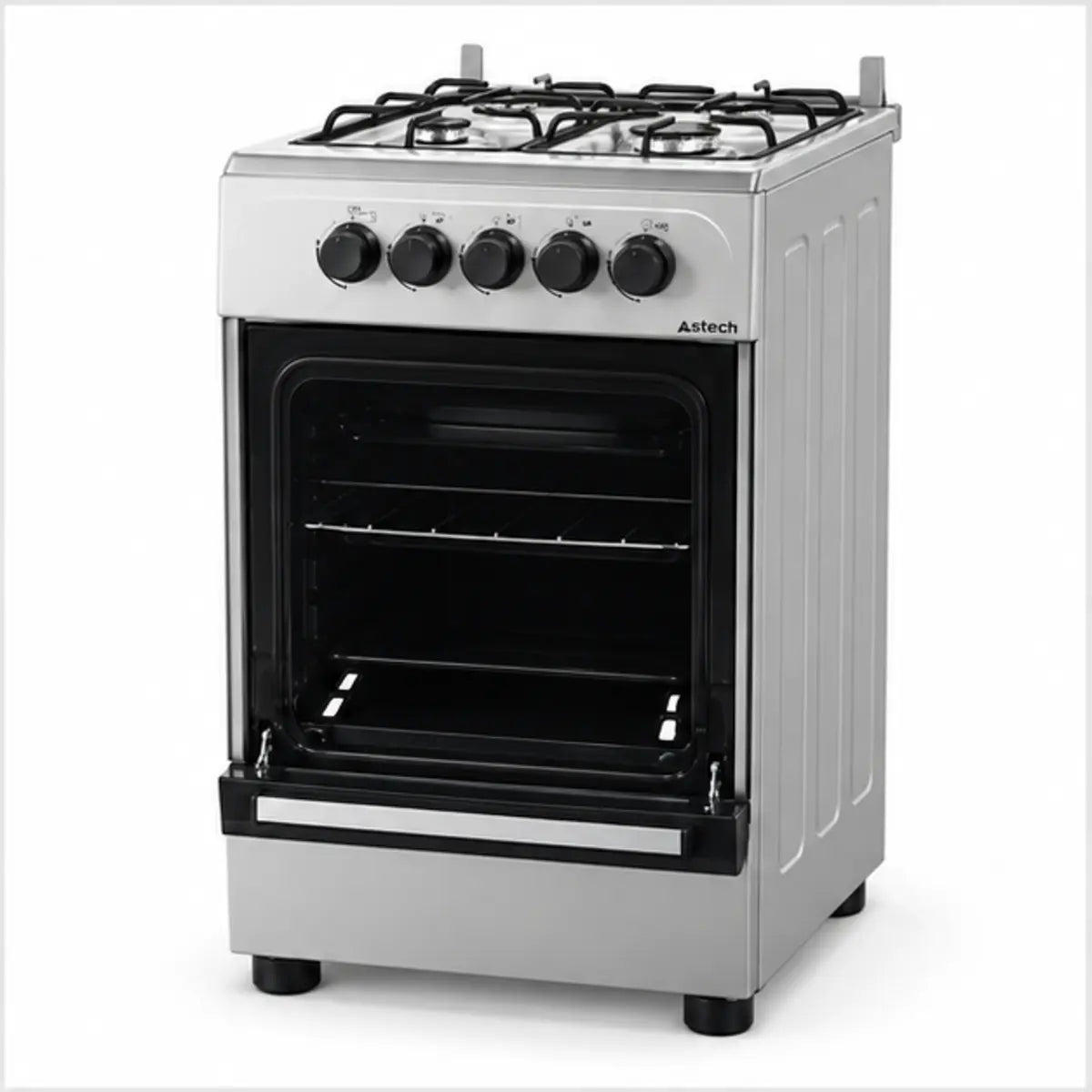 CUISINIÈRE ASTECH 4 FEUX 50X50 À GAZ GRIS CSL50DAS1 — autre vue