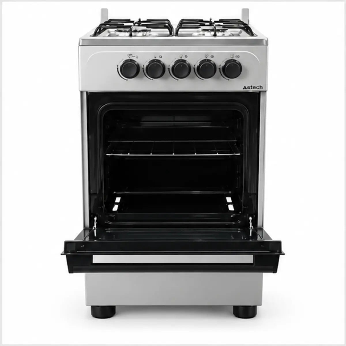 CUISINIÈRE ASTECH 4 FEUX 50X50 À GAZ GRIS CSL50DAS1 — vue 3