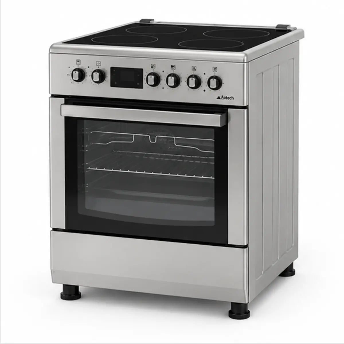 CUISINIÈRE ASTECH 4 FEUX 60X60 ÉLECTRIQUE + FOUR ÉLECTRIQUE INOX CK78PLFOEL — autre vue