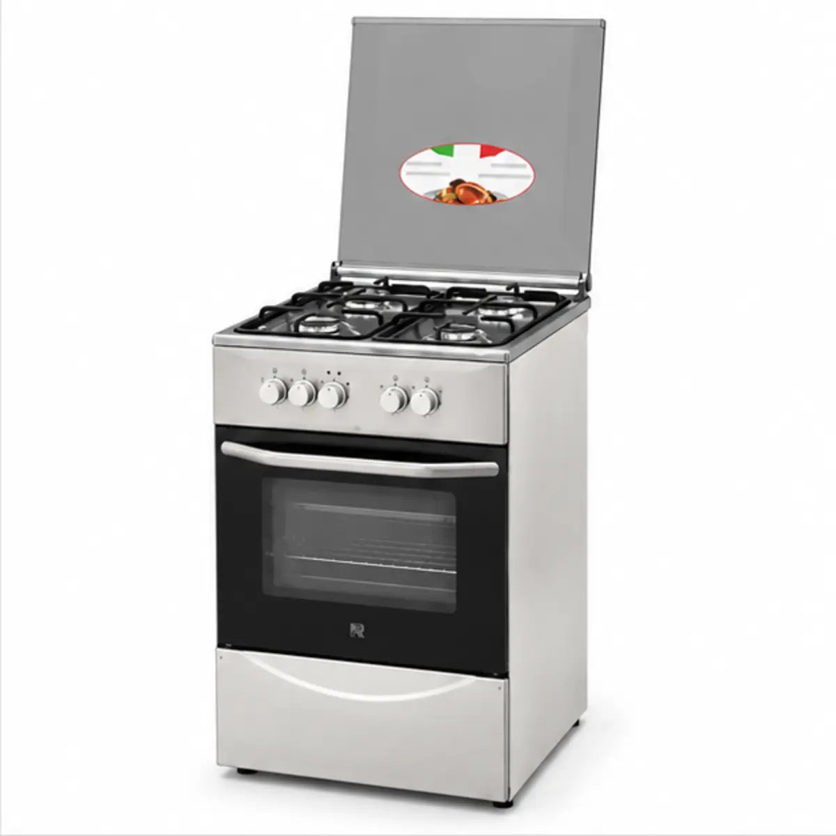 CUISINIÈRE ROCH 4 FEUX 50X50 À GAZ FULL OPTION INOX RGC50 — autre vue