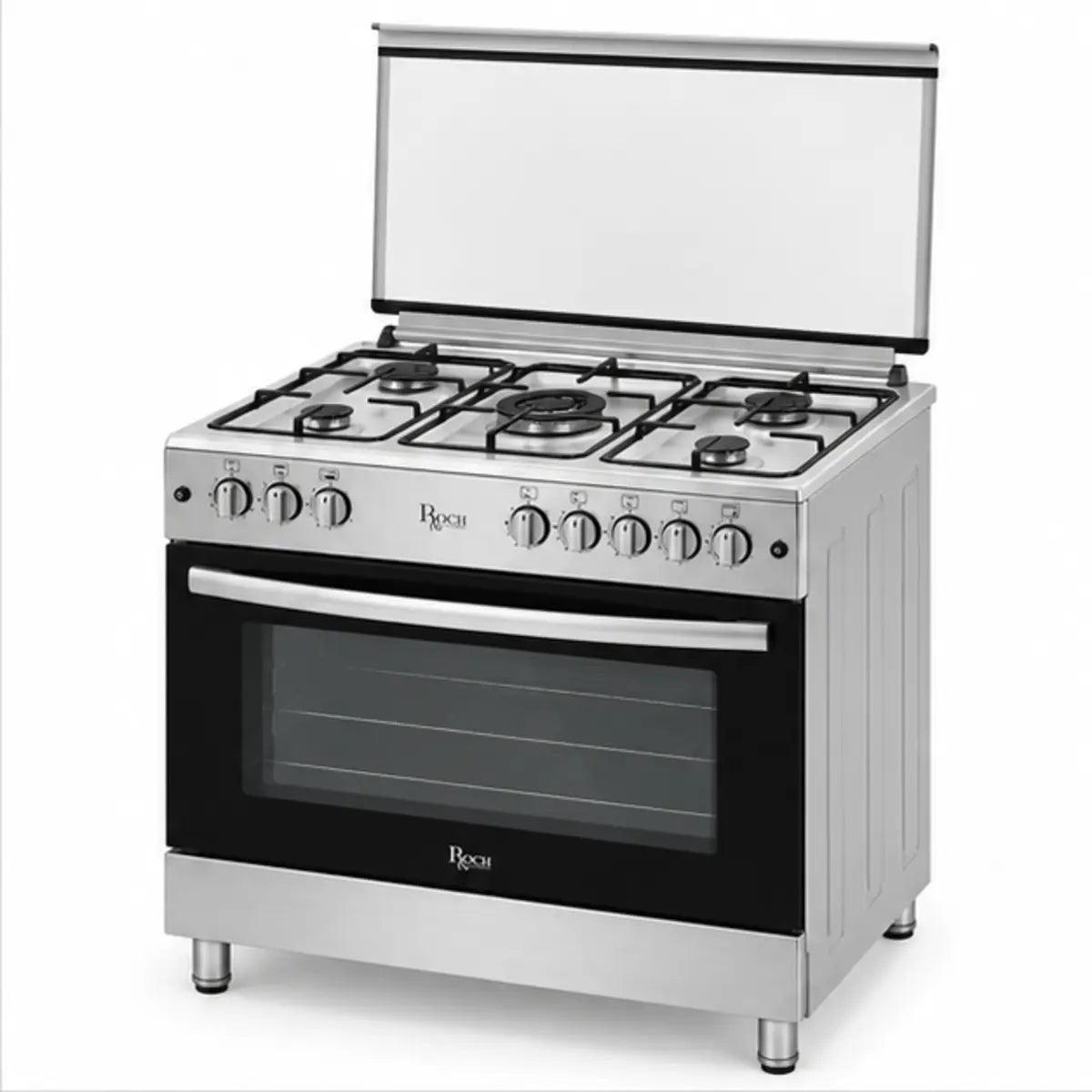 CUISINIÈRE ROCH 5 FEUX 90X60 INOX F9L50 G2IL / RGC90SS — autre vue