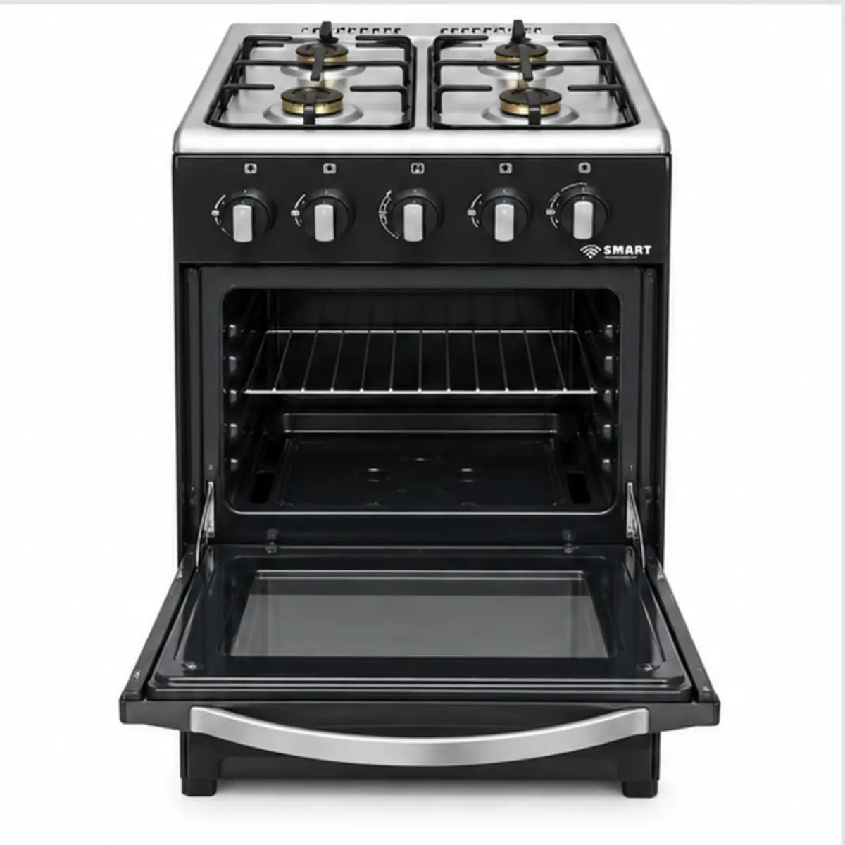 CUISINIÈRE SMART TECHNOLOGY 4 FEUX 50X50 À GAZ GRIS STC5050B — vue 3