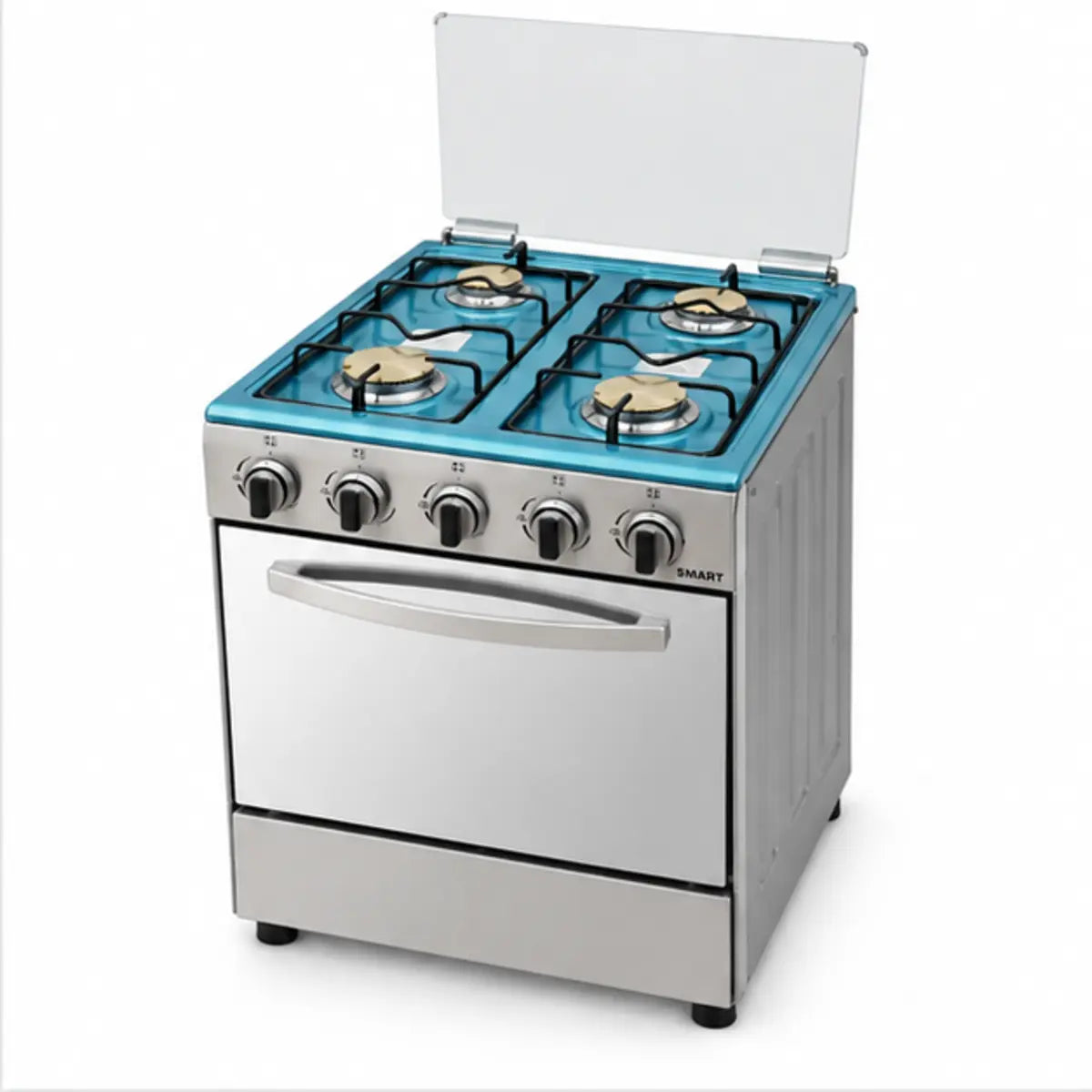 CUISINIÈRE SMART TECHNOLOGY 4 FEUX 50X50 À GAZ GRIS STC5050S — autre vue