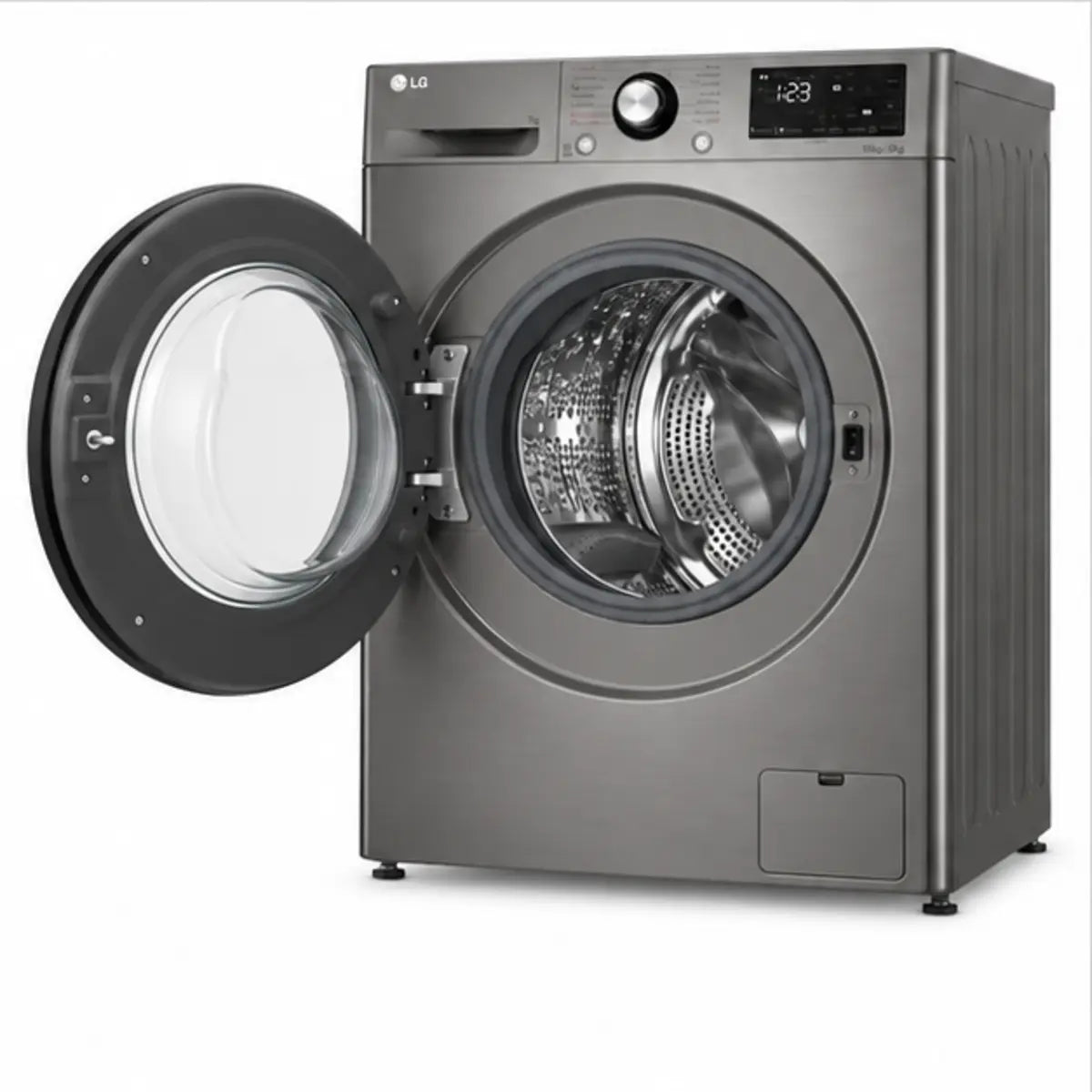 MACHINE A LAVER ASTECH 12KG INVERTER GRIS MLV12FN1210LC — vue 3