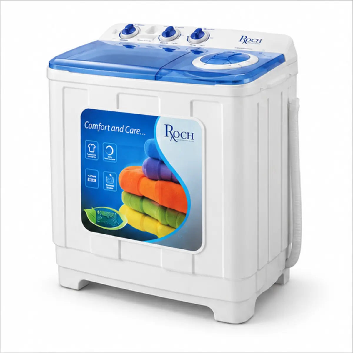 MACHINE A LAVER ROCH 11KG SEMI AUTOMATIQUE RMW110TT(W) — autre vue