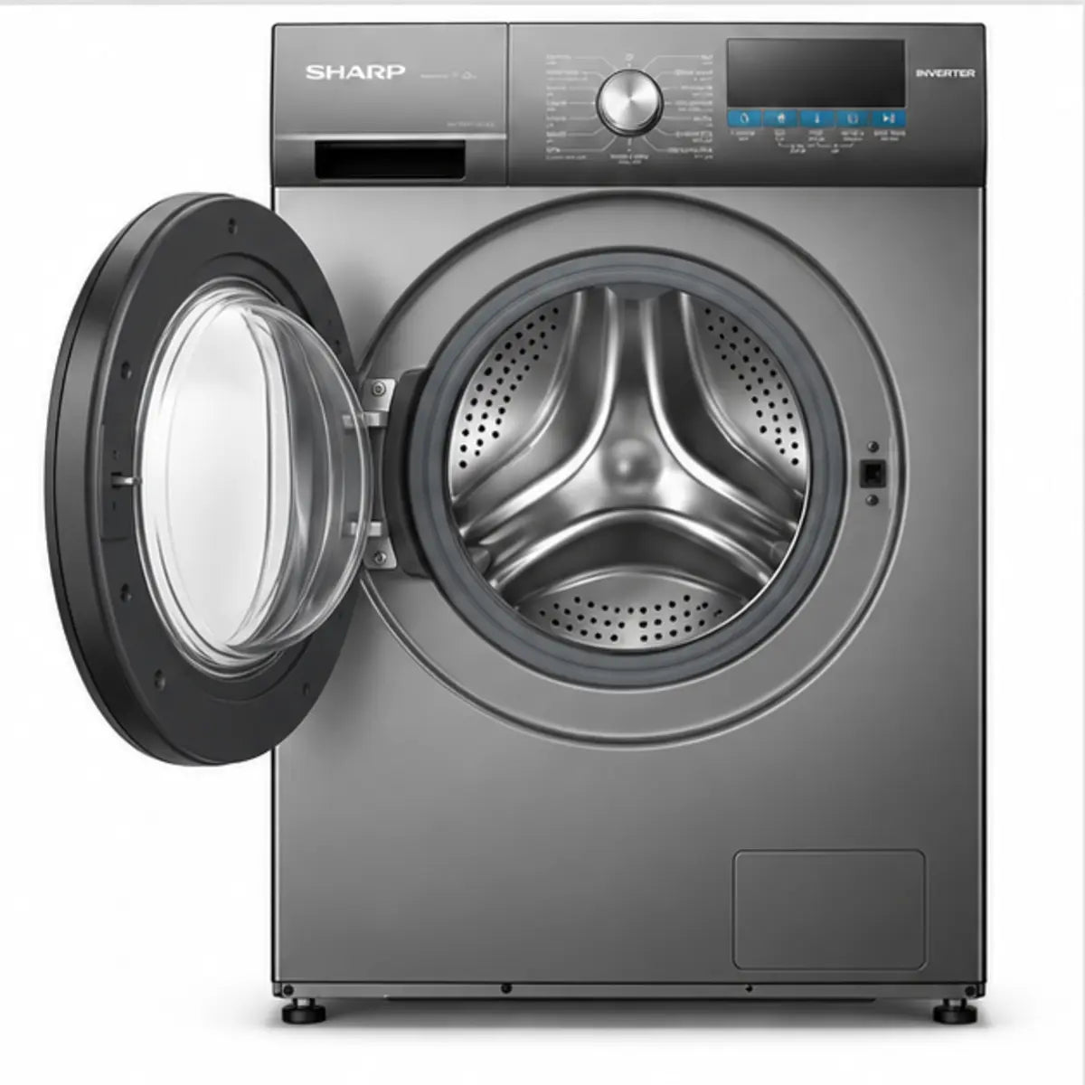 MACHINE A LAVER ROCH 8KG 1200TOUR/MIN INVERTER A+++ GRIS RWM80SH — vue 3