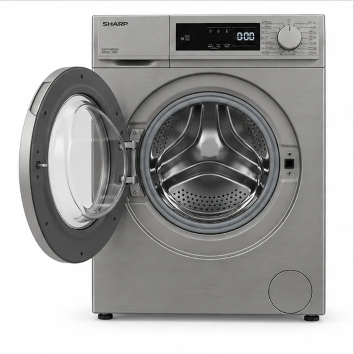 MACHINE A LAVER SHARP 8KG FRONT LOAD GRIS ESFE810DZLS — vue 3