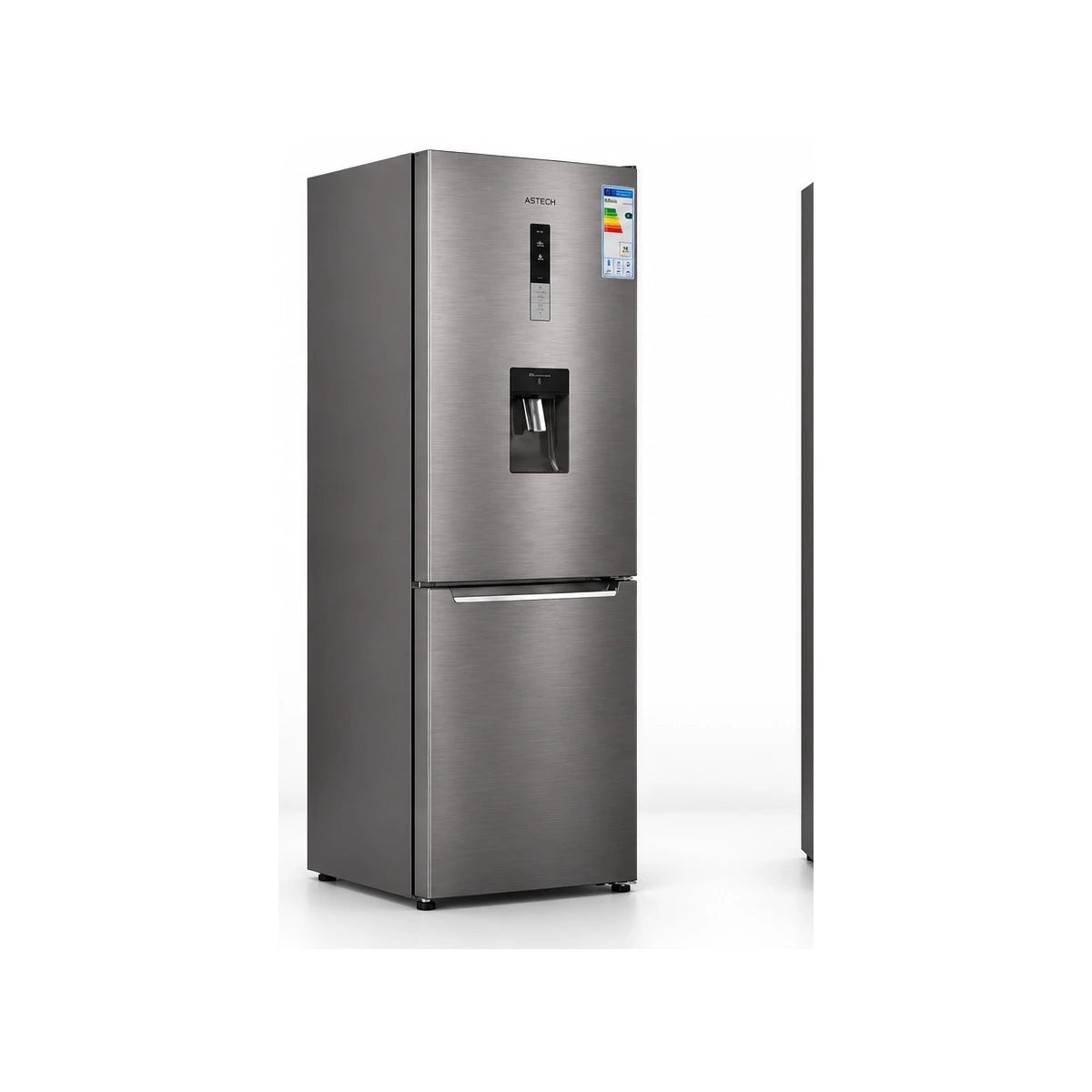 REFRIGERATEUR ASTECH COMBINE 3 TIROIRS 322L NO FROST AVEC FONTAINE GRIS FC378INOOG — vue 2
