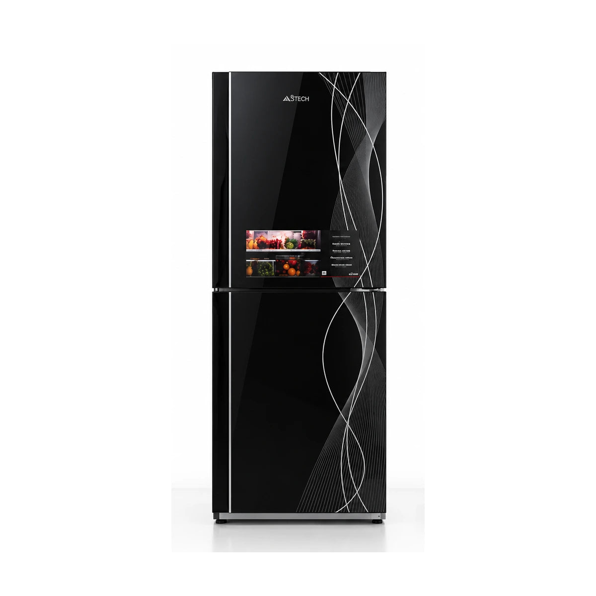 REFRIGERATEUR ASTECH COMBINE 4 TIROIRS NOIR FC387BLKVE — vue 1