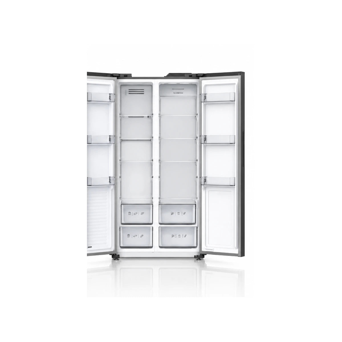 REFRIGERATEUR ASTECH SIDE BY SIDE 2 PORTES 515L GRIS FSS5000DD0G — vue 3