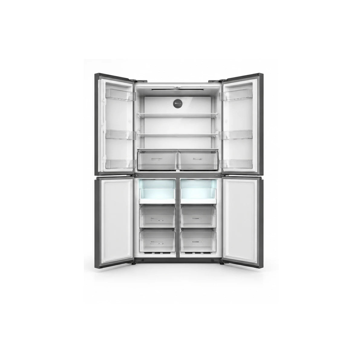 REFRIGERATEUR ASTECH SIDE BY SIDE 4 PORTES 601L NO FROST GRIS FSS673FDIN — vue 3