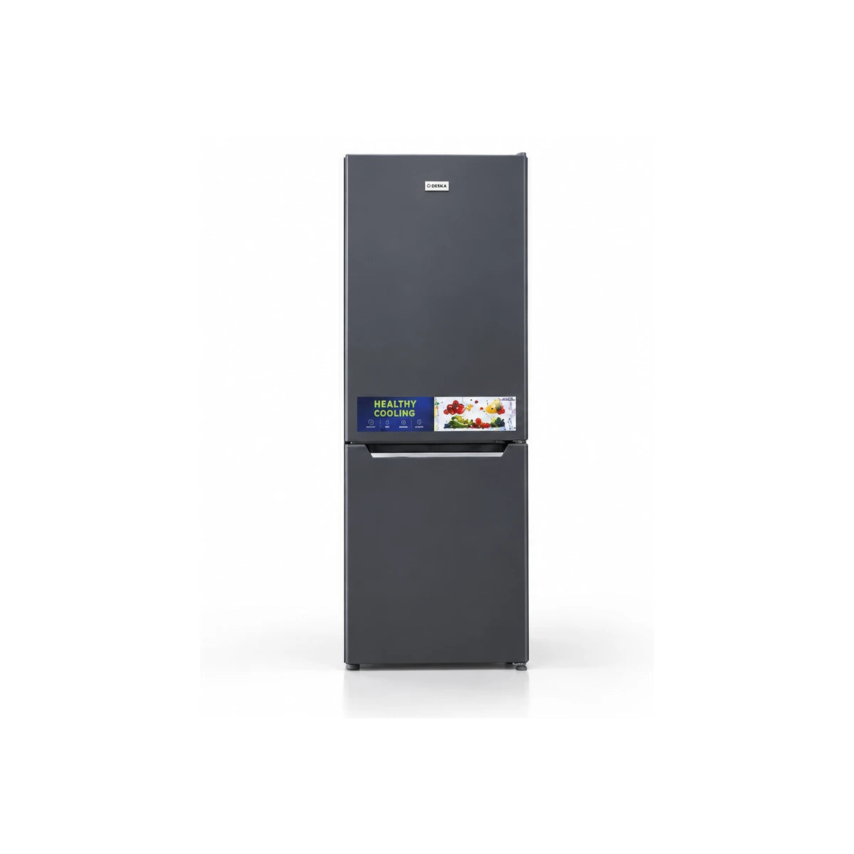 REFRIGERATEUR DESKA COMBINE 3 TIROIRS 157L GRIS BF231DK — vue 1