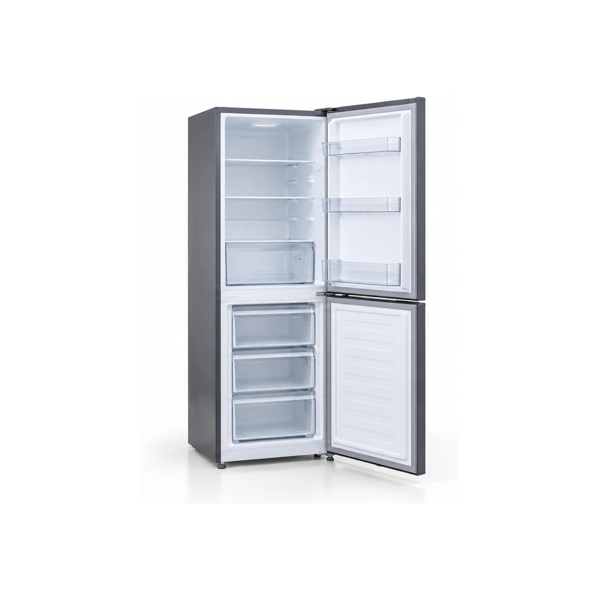 REFRIGERATEUR DESKA COMBINE 3 TIROIRS 157L GRIS BF231DK — vue 3
