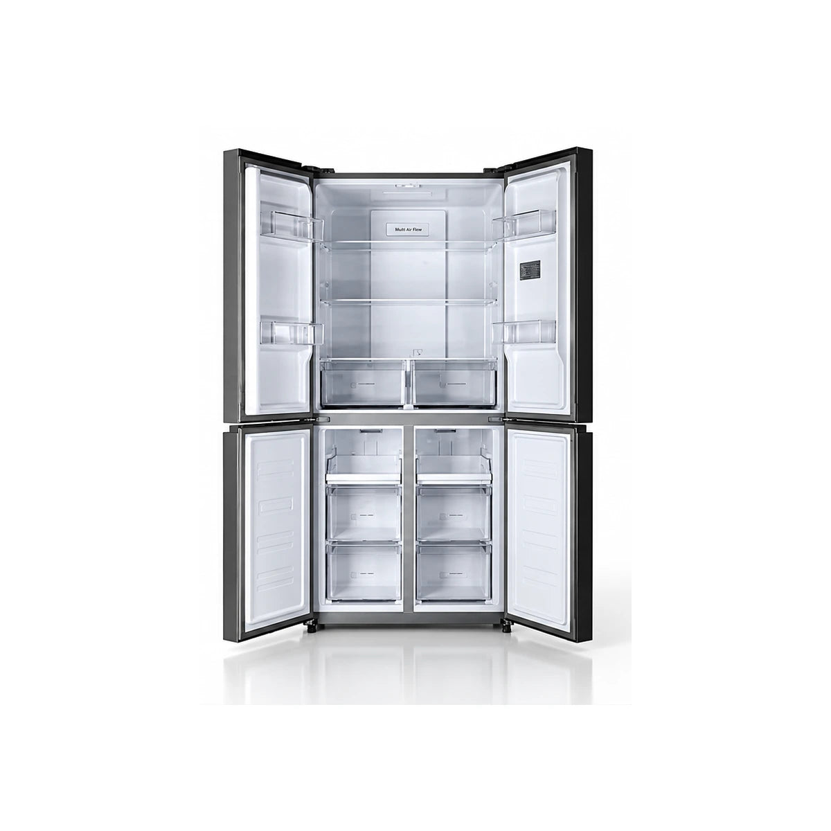 REFRIGERATEUR DESKA SIDE BY SIDE 4 PORTES INVERTER GRIS SBS642DK — vue 3