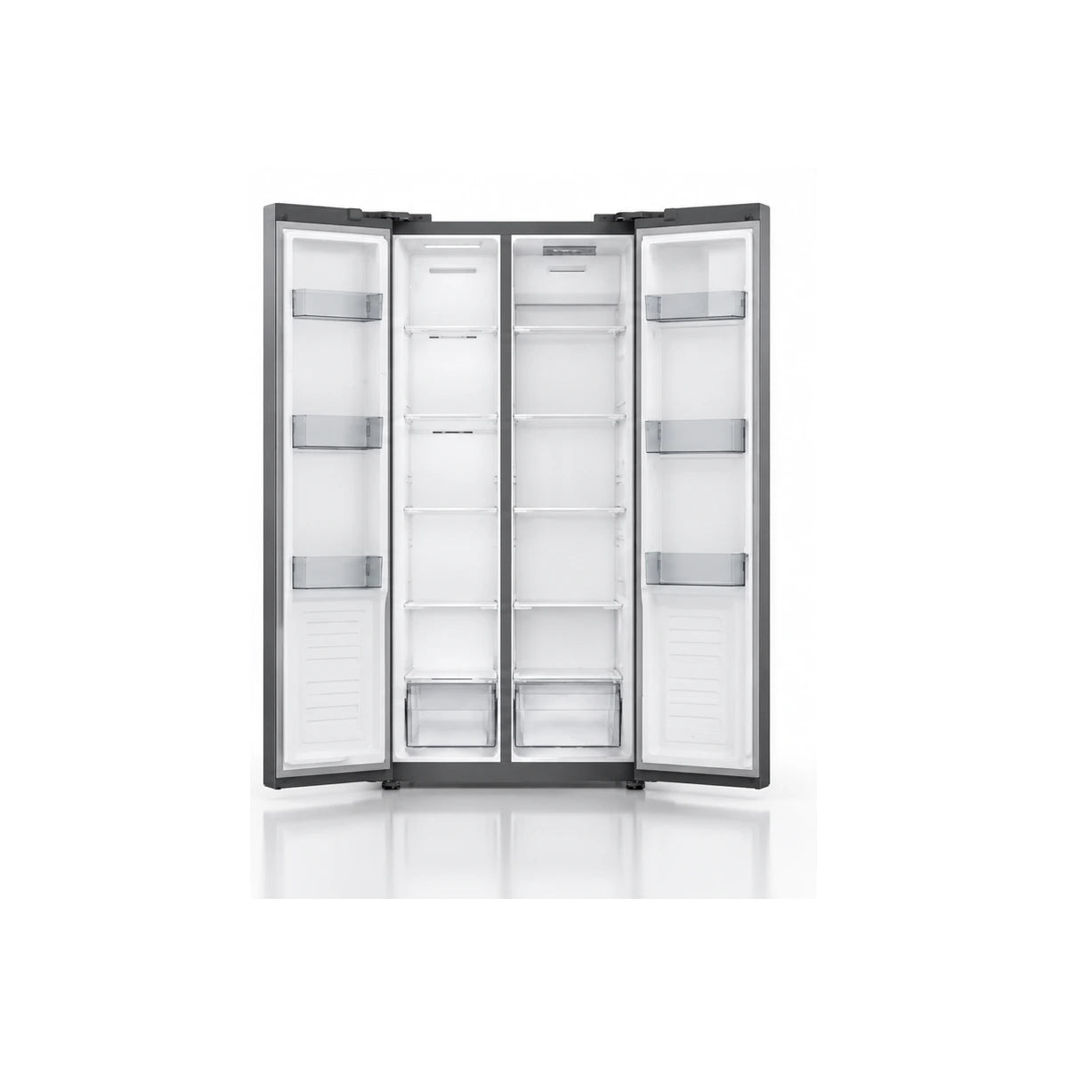 REFRIGERATEUR HISENSE SIDE BY SIDE 2 PORTES 428L INVERTER INOX RC55WS4SA — vue 3