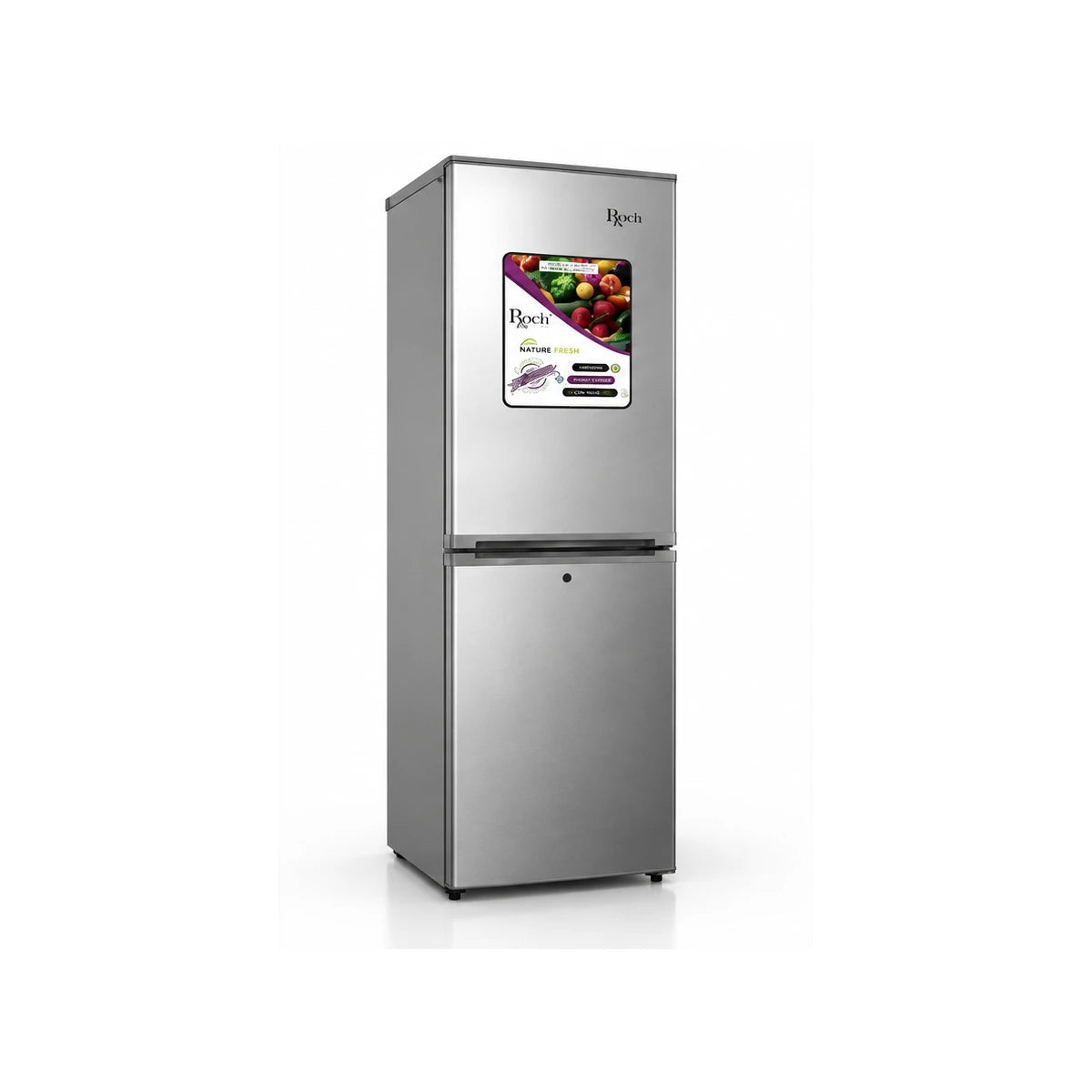 REFRIGERATEUR ROCH COMBINE 4 TIROIRS 290L GRIS RFR290BB — vue 2