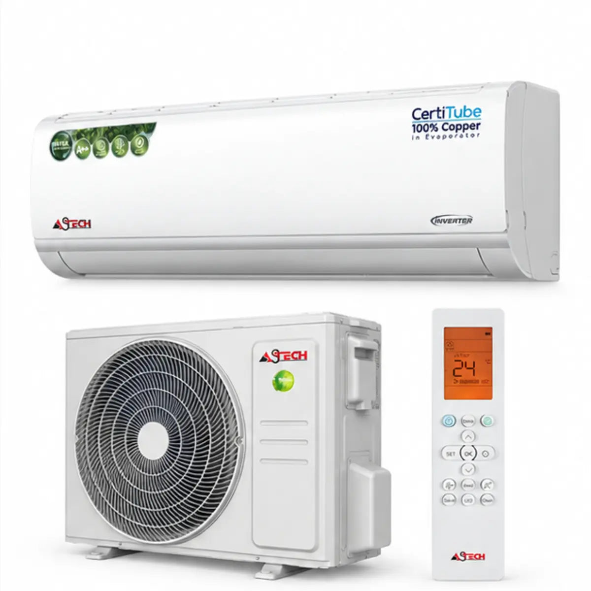 SPLIT ASTECH 12000BTU 1.5 CV 12RBR410 — autre vue