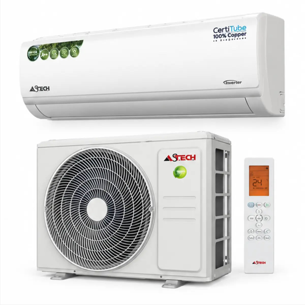 SPLIT ASTECH 18000BTU 2CV 18RB410 — autre vue