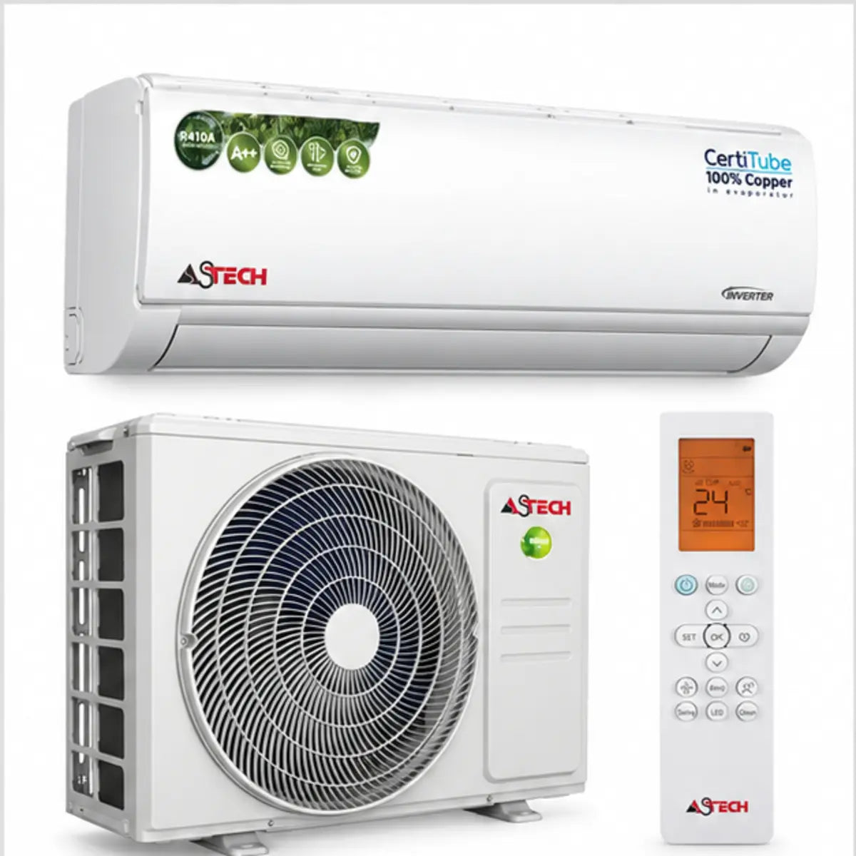 SPLIT ASTECH 24000BTU INVERTER + WIFI 24BTF11