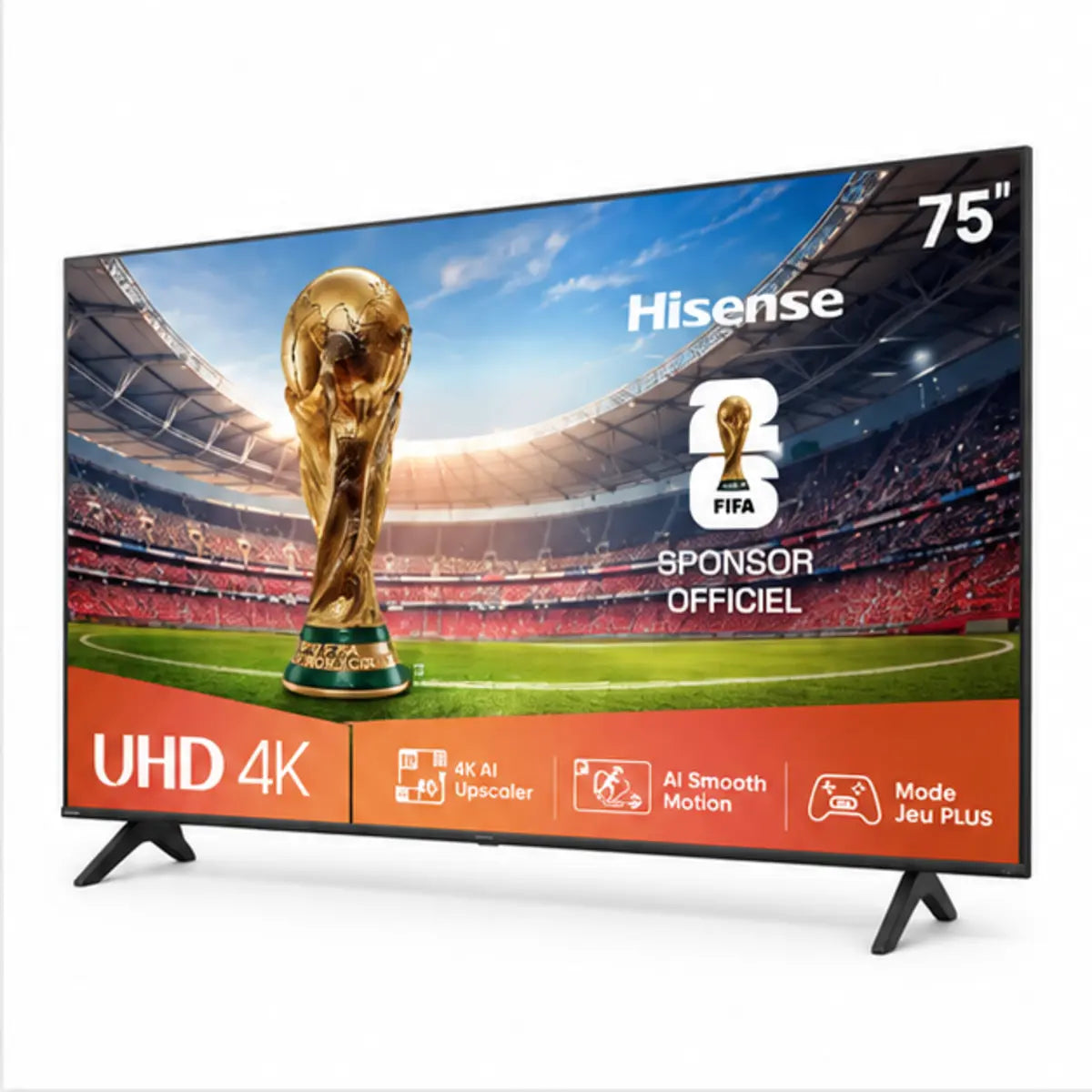 TÉLÉVISEUR HISENSE 75" LED SMART VIDAA 4K UHD 75A6Q — autre vue